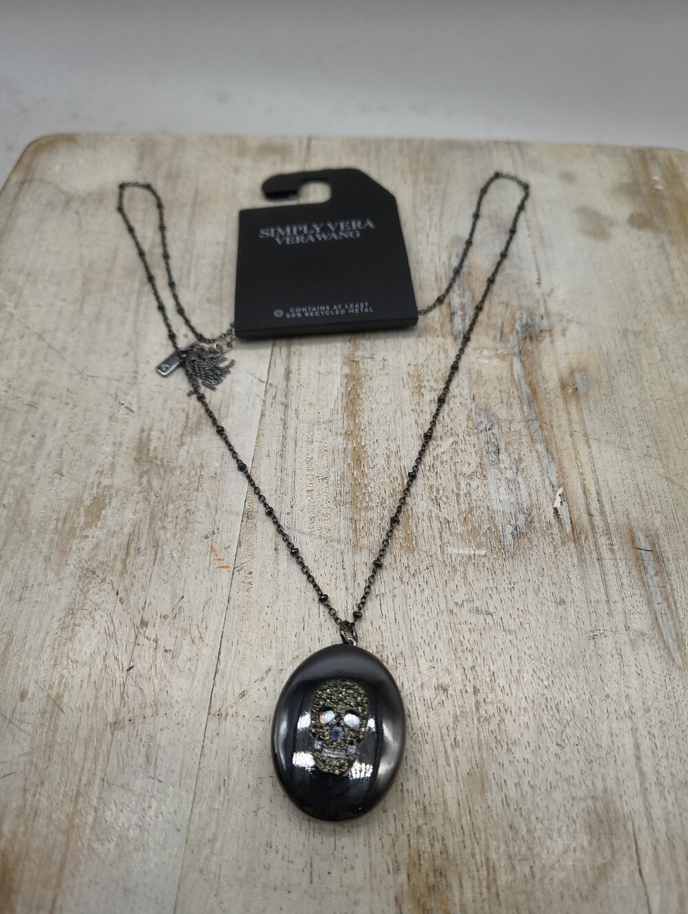 Simply Vera Vera Wang Skull Locket Necklace